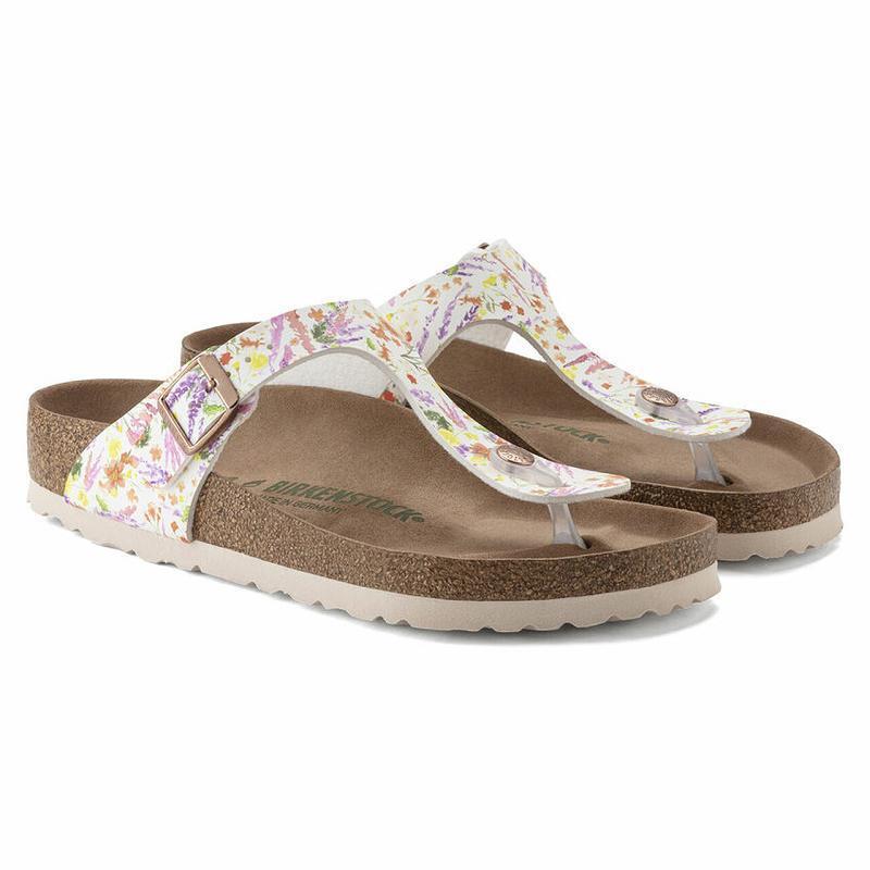 Birkenstock Vegan Summer Birko Flor Gizeh Dame Flerfarvede | DK 441FDN